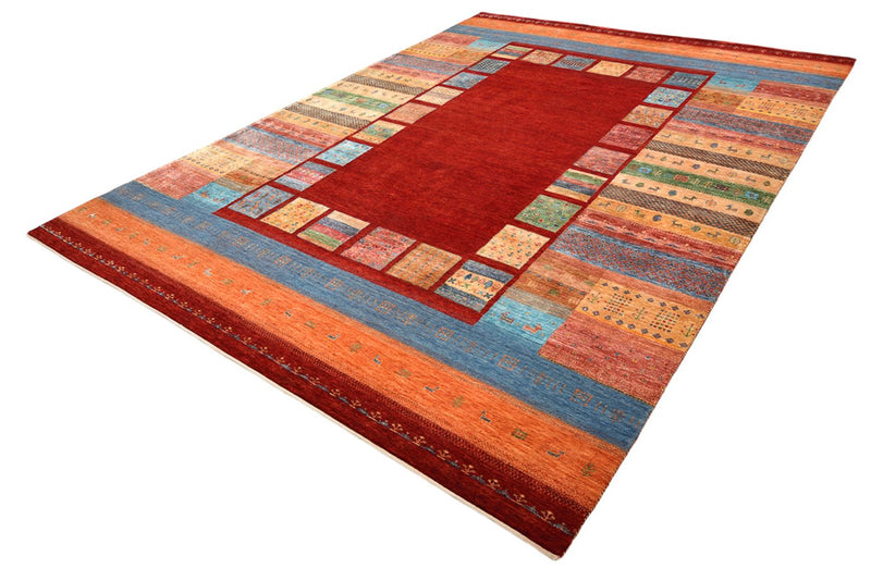 Gabbeh-tæppe - Loribaft Indus - 342 x 253 cm - rød
