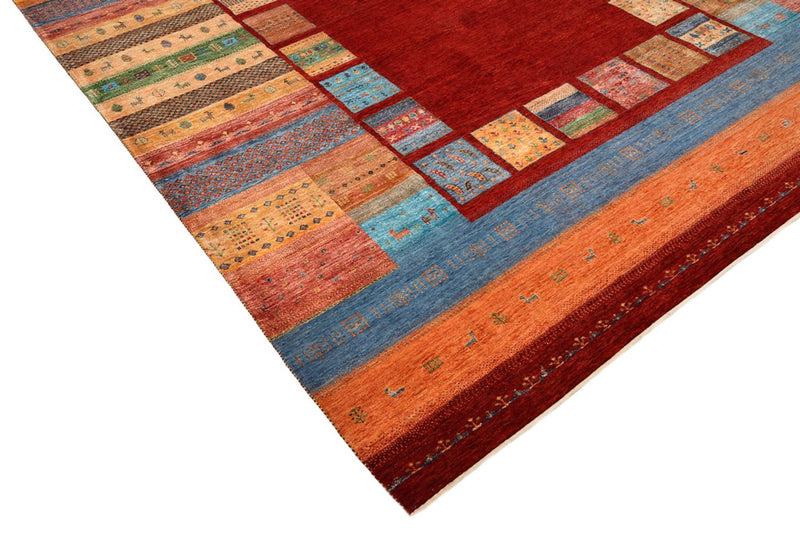 Gabbeh-tæppe - Loribaft Indus - 342 x 253 cm - rød