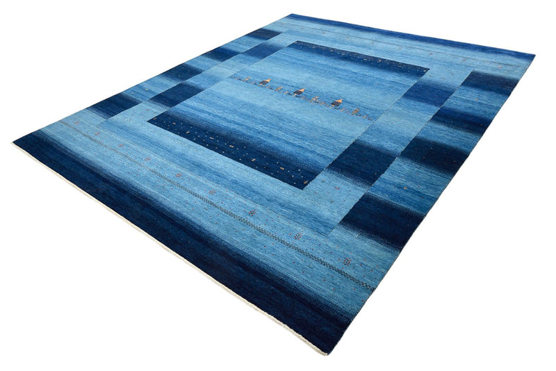 Gabbeh-tæppe - Loribaft Indus - 304 x 243 cm - lyseblå
