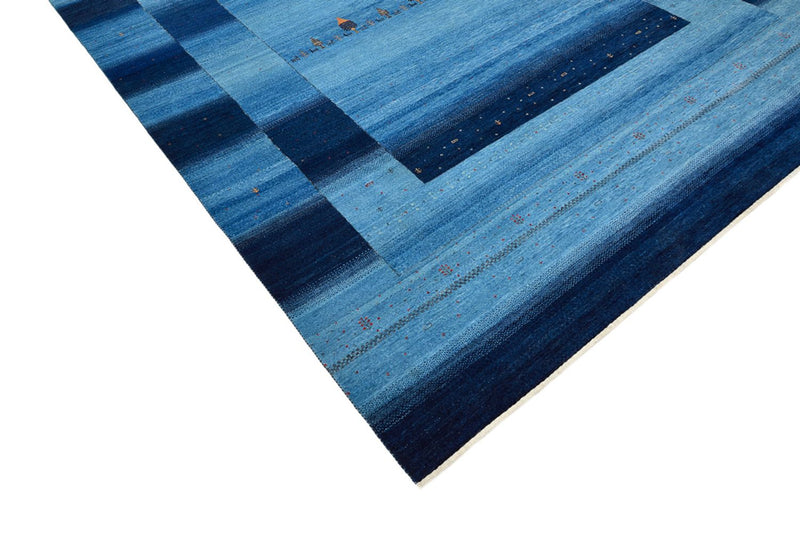 Gabbeh-tæppe - Loribaft Indus - 304 x 243 cm - lyseblå