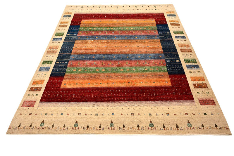 Gabbeh-tæppe - Loribaft Indus - 300 x 251 cm - flerfarvet