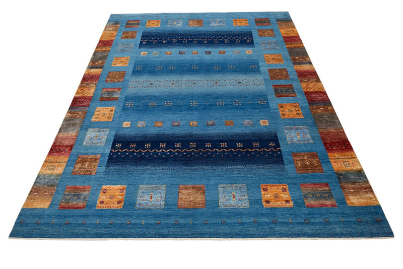 Gabbeh-tæppe - Loribaft Indus - 338 x 249 cm - blå