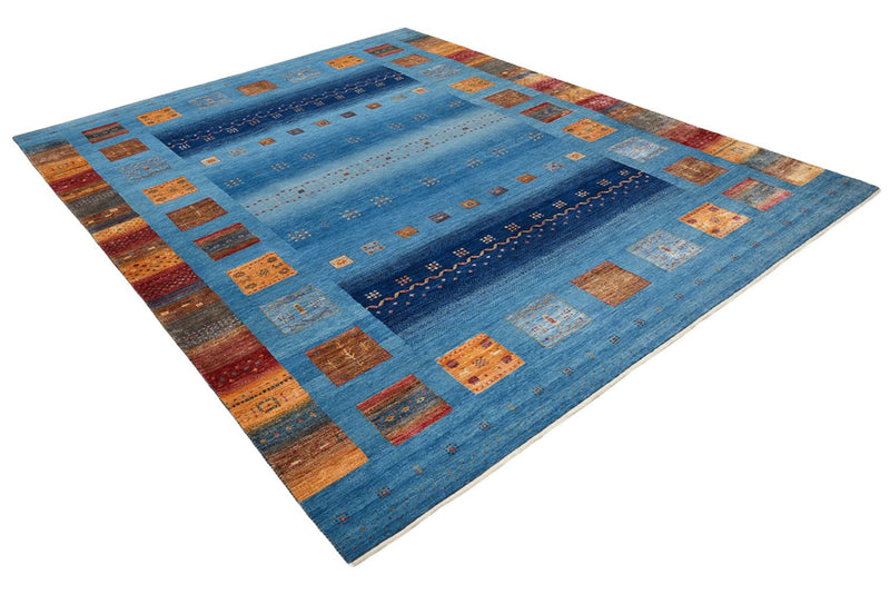 Gabbeh-tæppe - Loribaft Indus - 338 x 249 cm - blå