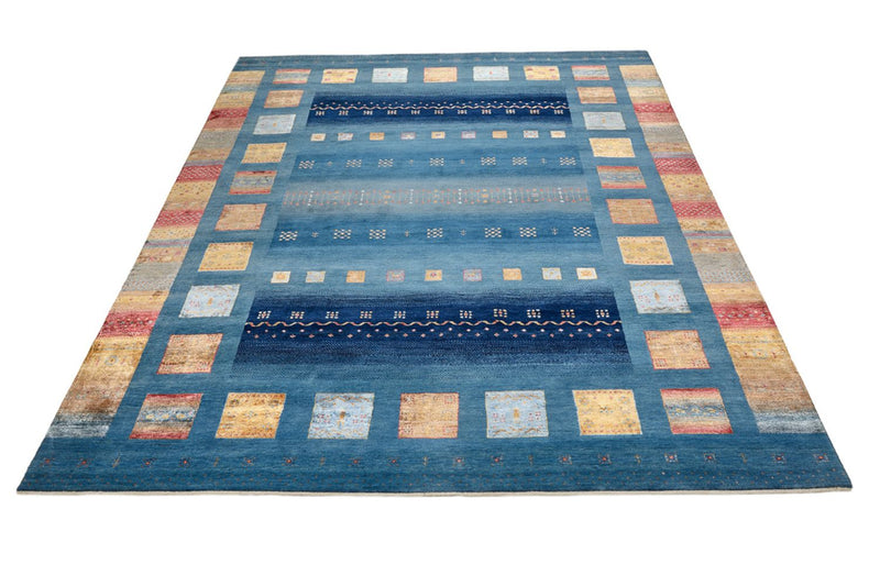 Gabbeh-tæppe - Loribaft Indus - 338 x 249 cm - blå