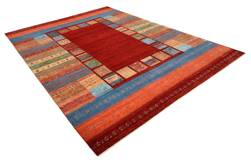 Gabbeh-tæppe - Loribaft Indus - 299 x 207 cm - rød