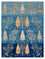 Gabbeh-tæppe - Loribaft Indus - 204 x 155 cm - lyseblå