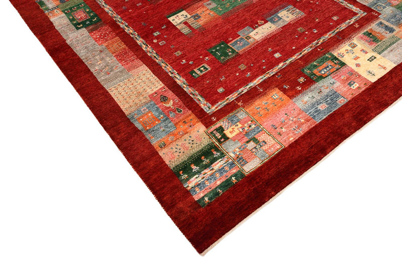 Gabbeh-tæppe - Loribaft Indus - 239 x 177 cm - rød
