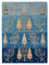 Gabbeh-tæppe - Loribaft Indus - 206 x 155 cm - blå