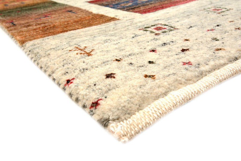 Gabbeh-tæppe - Loribaft Indus firkantet  - 205 x 204 cm - creme