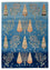 Gabbeh-tæppe - Loribaft Indus - 206 x 150 cm - blå