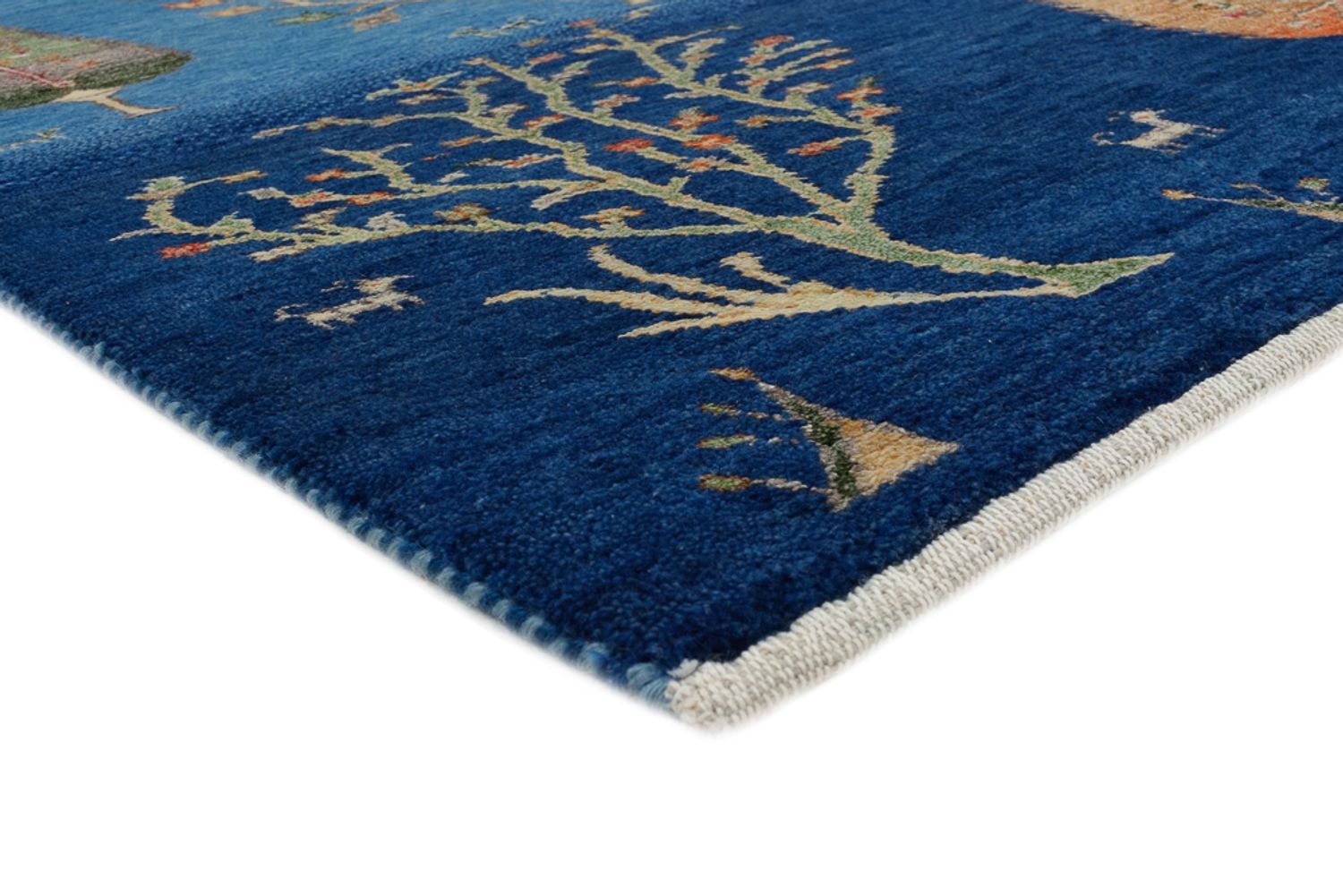 Gabbeh-tæppe - Loribaft Indus - 206 x 150 cm - blå