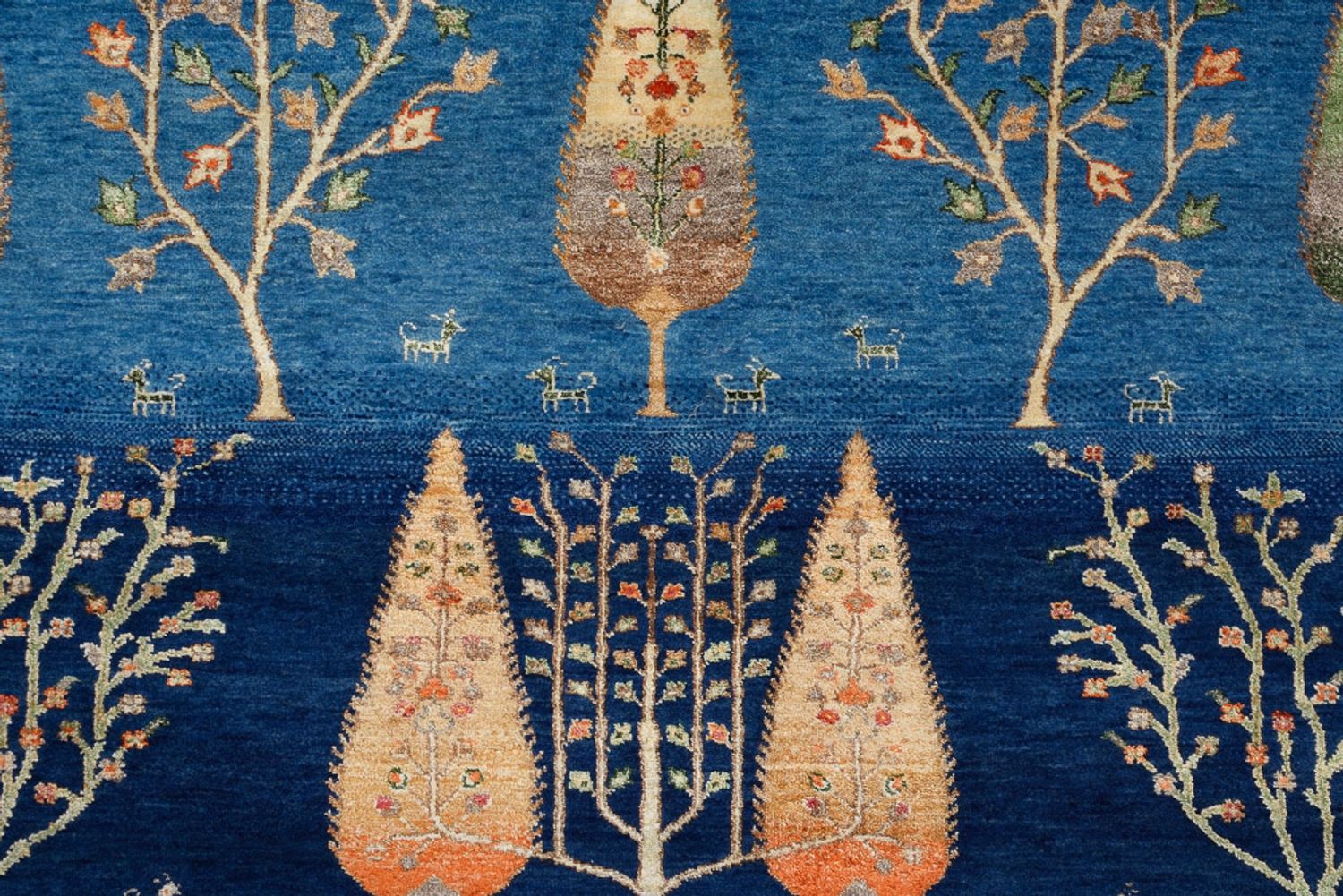 Gabbeh-tæppe - Loribaft Indus - 206 x 150 cm - blå