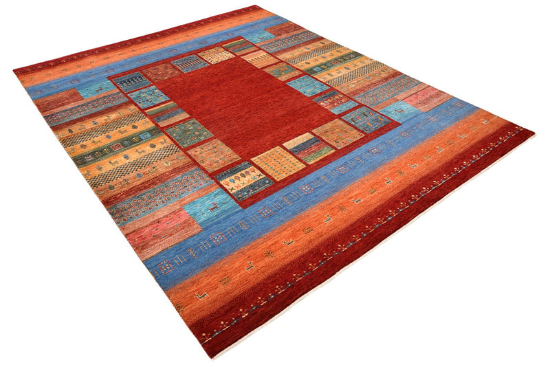 Gabbeh-tæppe - Loribaft Indus - 249 x 206 cm - rød