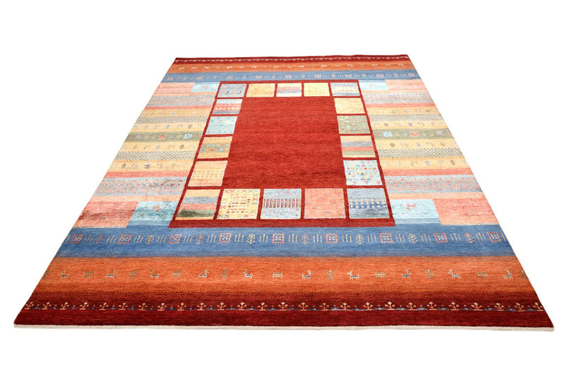 Gabbeh-tæppe - Loribaft Indus - 249 x 206 cm - rød