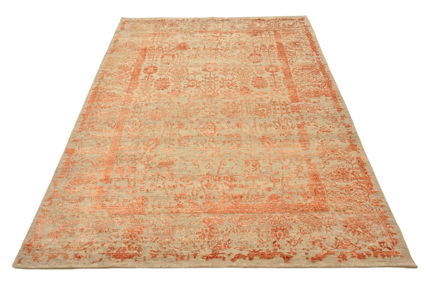 Designer tæppe - 236 x 173 cm - rust