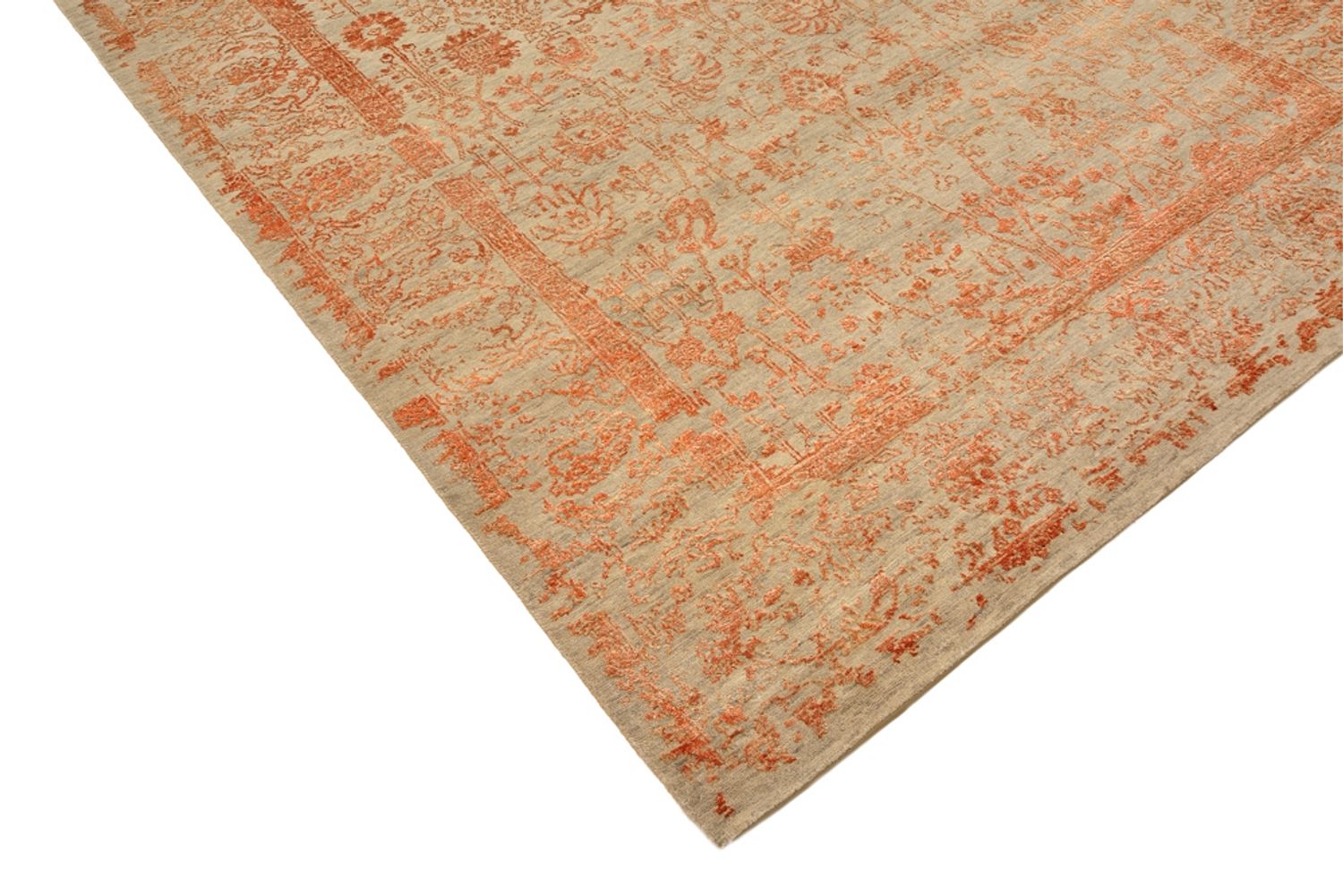 Designer tæppe - 236 x 173 cm - rust