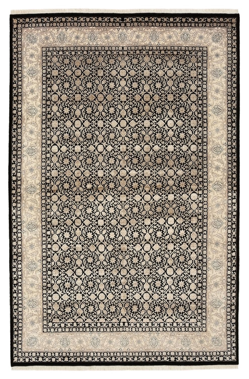 Orientalsk tæppe - Bijar - Indus - 209 x 139 cm - mørk beige