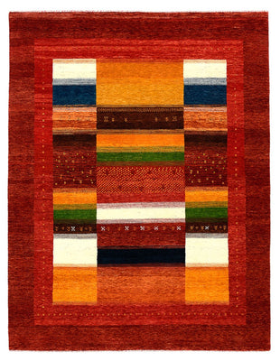 Gabbeh-tæppe - Loribaft Indus - 259 x 203 cm - rød