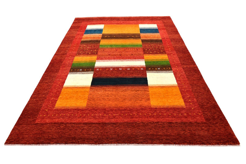 Gabbeh-tæppe - Loribaft Indus - 259 x 203 cm - rød