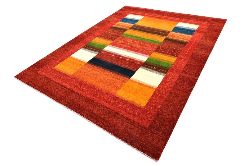 Gabbeh-tæppe - Loribaft Indus - 259 x 203 cm - rød