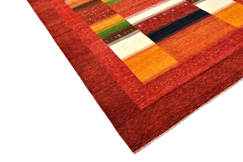 Gabbeh-tæppe - Loribaft Indus - 259 x 203 cm - rød