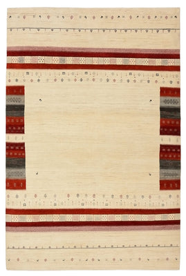 Gabbeh-tæppe - Loribaft Indus - 297 x 198 cm - lys beige