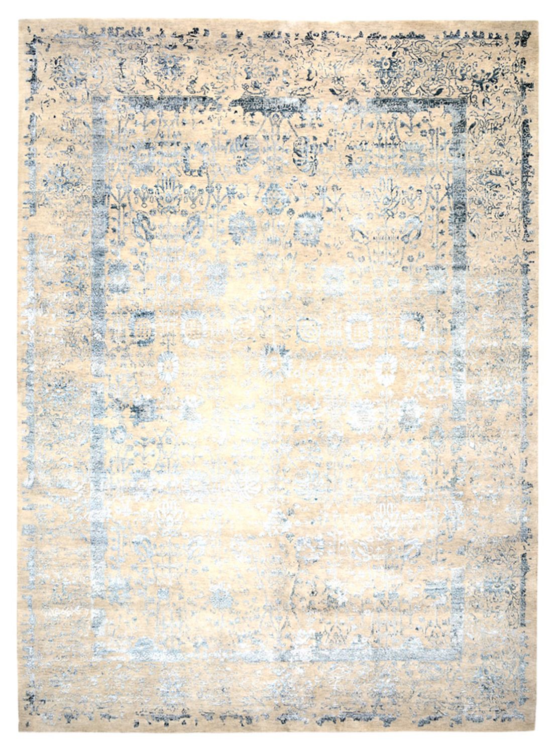 Designer tæppe - 372 x 268 cm - lys beige