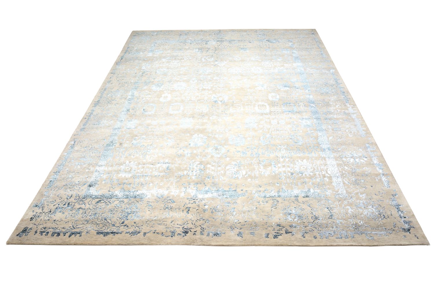 Designer tæppe - 372 x 268 cm - lys beige
