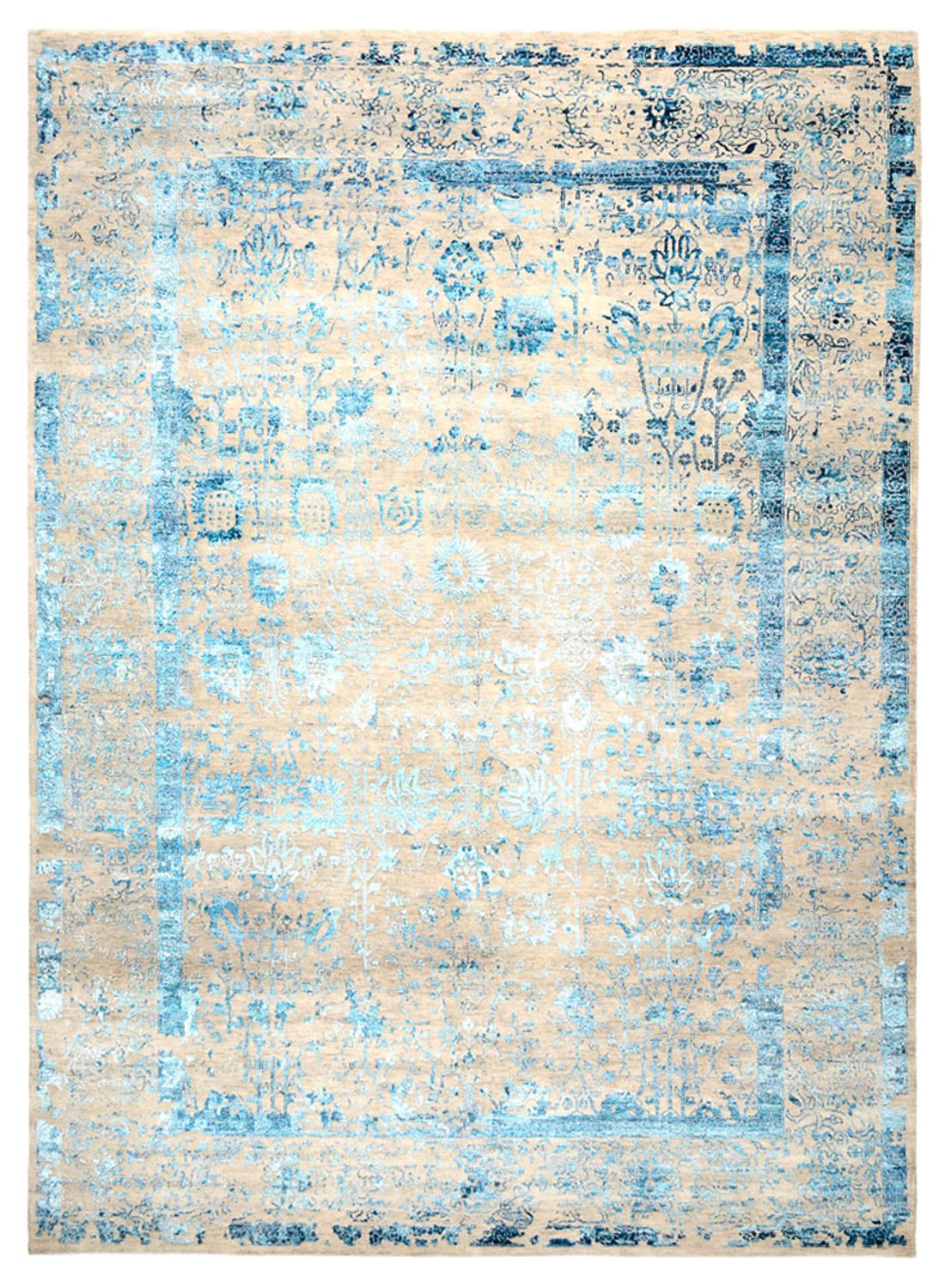 Designer tæppe - 344 x 244 cm - lys beige