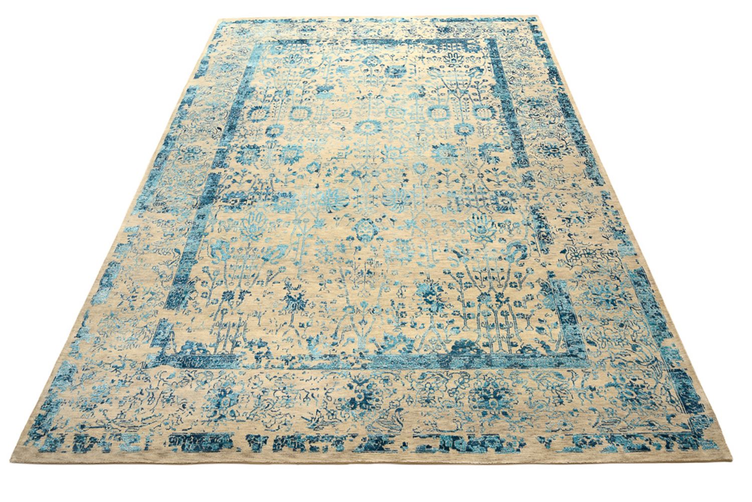 Designer tæppe - 344 x 244 cm - lys beige
