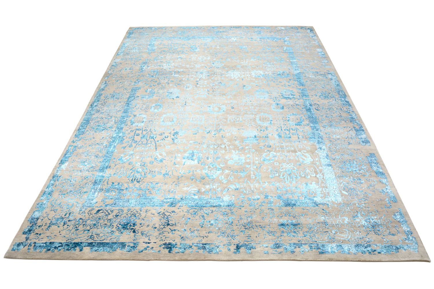 Designer tæppe - 344 x 244 cm - lys beige