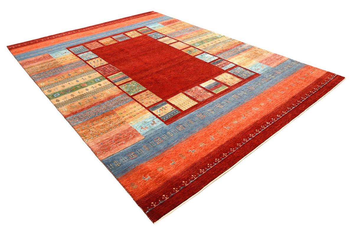 Gabbeh-tæppe - Loribaft Indus - 336 x 250 cm - rød