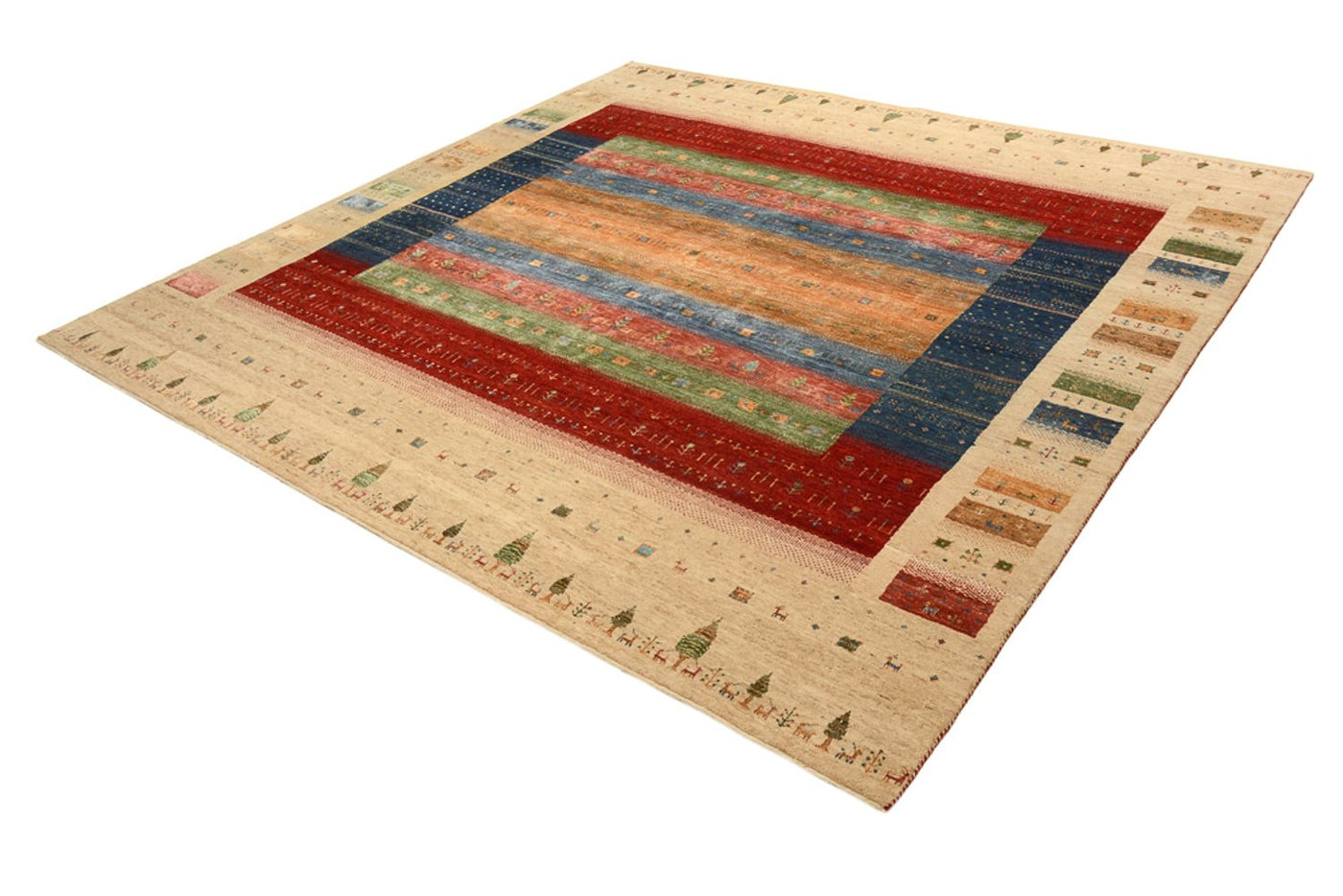 Indo Loribaft Tæppe 253x246cm - Uldtæppe