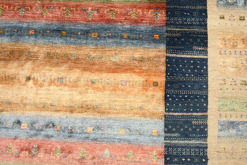 Gabbeh-tæppe - Loribaft Indus firkantet  - 253 x 246 cm - flerfarvet
