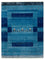 Gabbeh-tæppe - Loribaft Indus - 201 x 152 cm - havblå