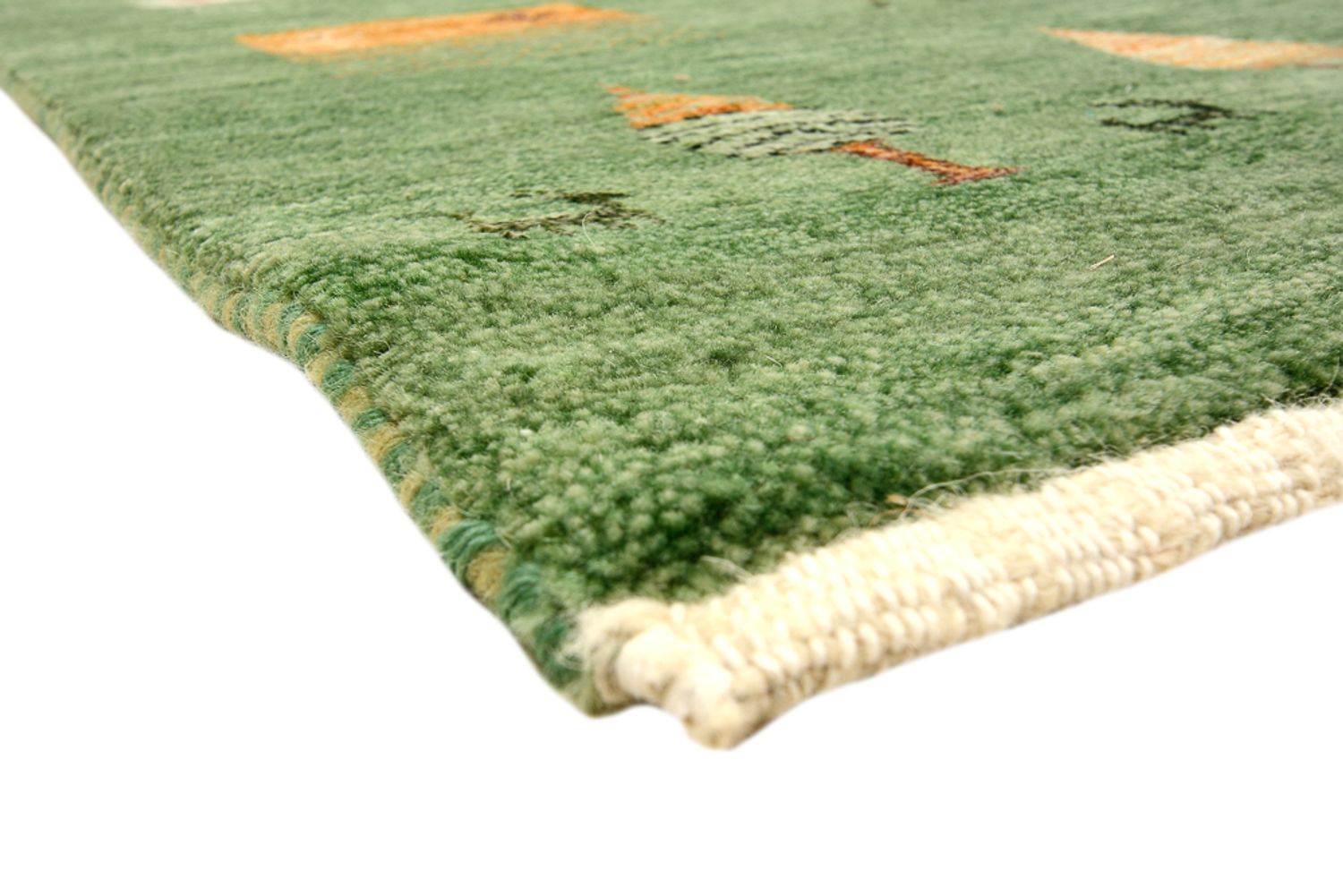 Gabbeh-tæppe - Loribaft Indus - 246 x 206 cm - grøn