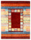Gabbeh-tæppe - Loribaft Indus - 199 x 153 cm - rød