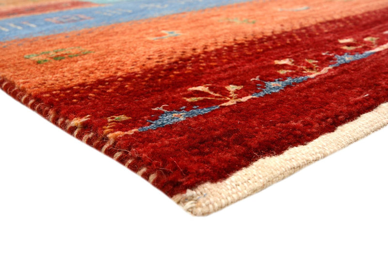 Gabbeh-tæppe - Loribaft Indus - 199 x 153 cm - rød