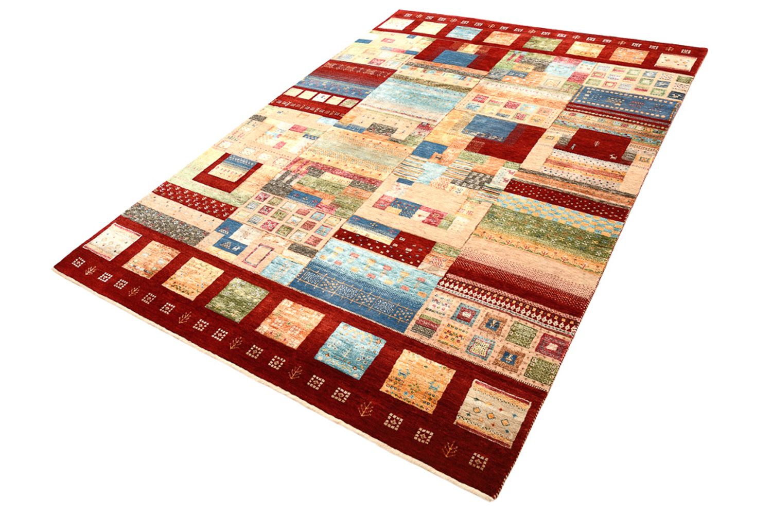 Gabbeh-tæppe - Loribaft Indus - 240 x 178 cm - flerfarvet