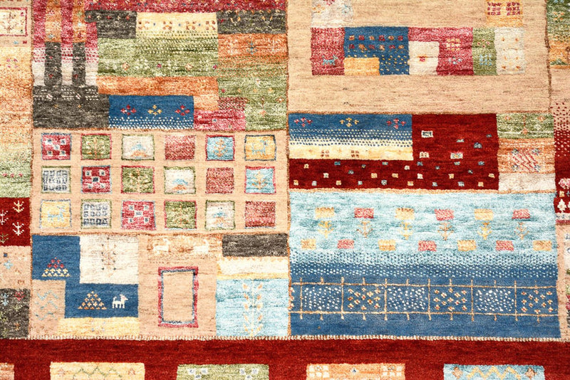 Gabbeh-tæppe - Loribaft Indus - 240 x 178 cm - flerfarvet