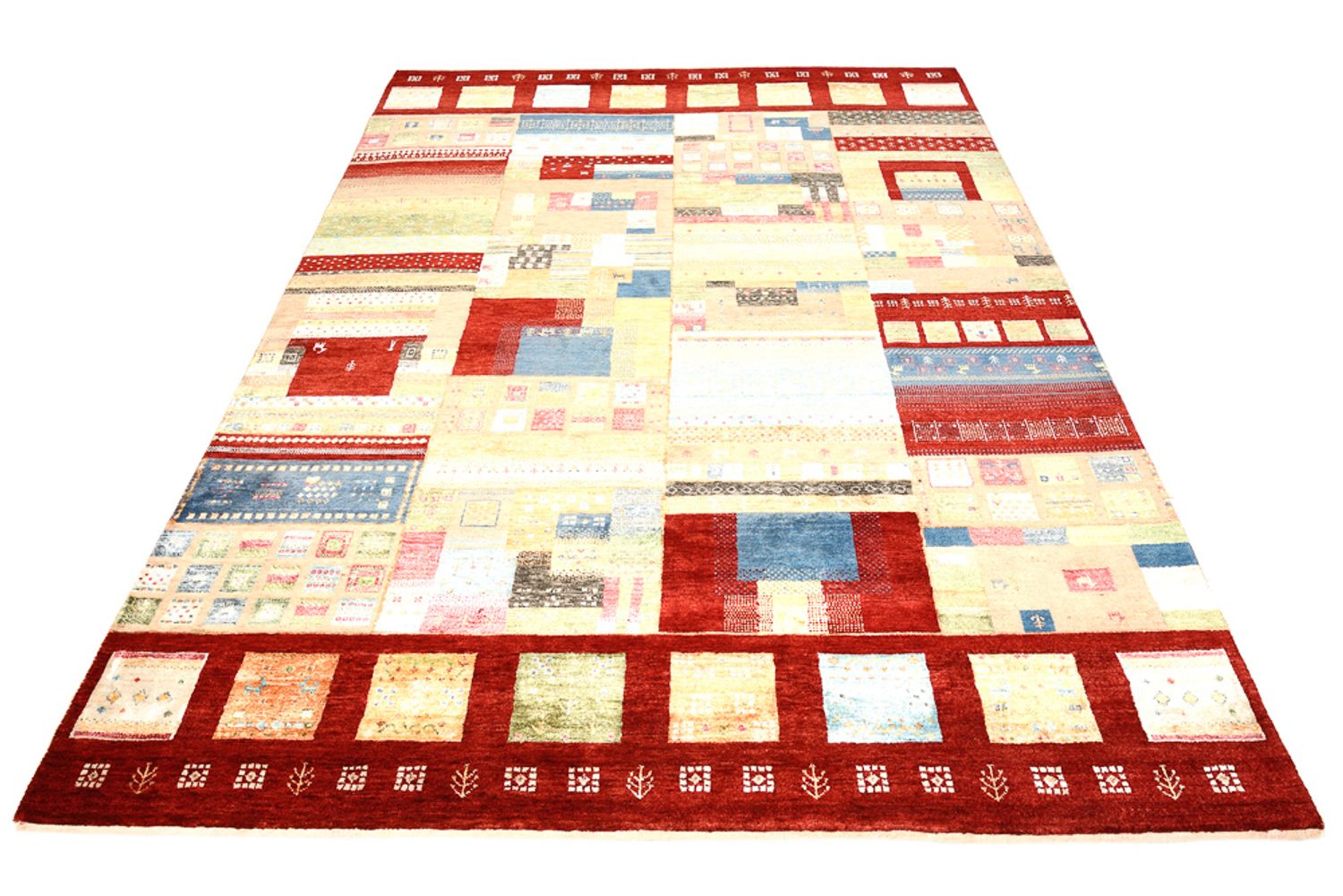 Gabbeh-tæppe - Loribaft Indus - 240 x 178 cm - flerfarvet