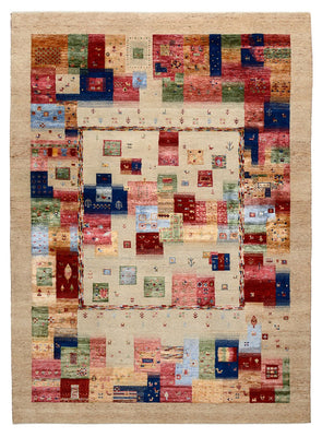 Gabbeh-tæppe - Loribaft Indus - 244 x 177 cm - flerfarvet