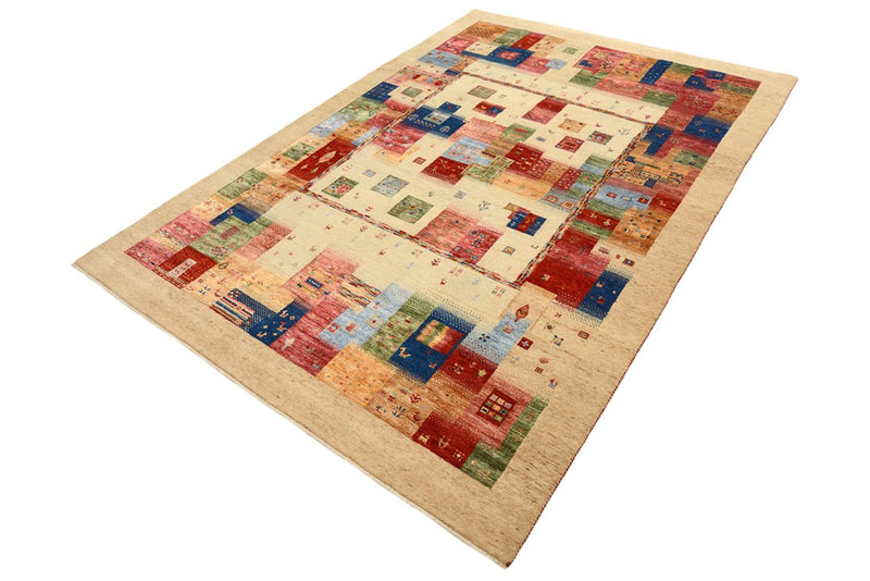 Gabbeh-tæppe - Loribaft Indus - 244 x 177 cm - flerfarvet
