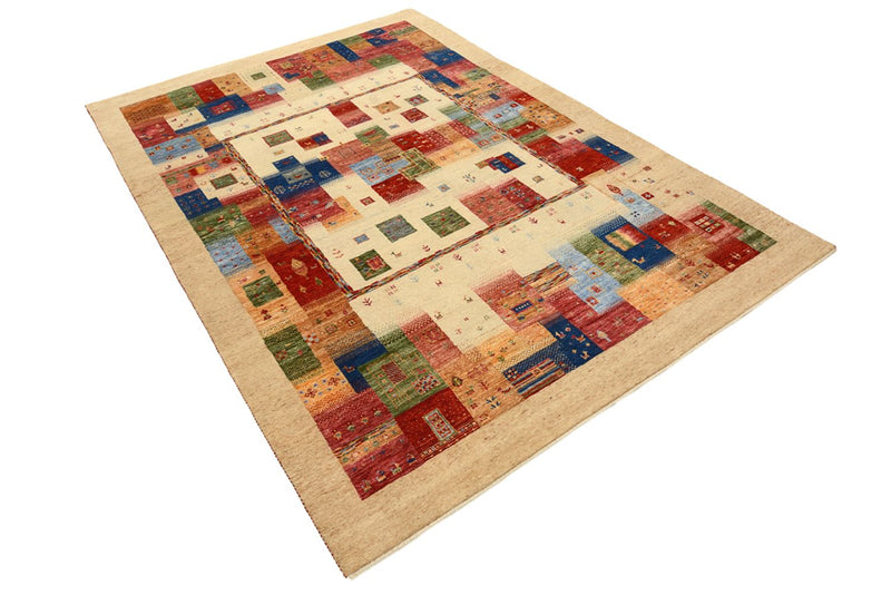 Gabbeh-tæppe - Loribaft Indus - 244 x 177 cm - flerfarvet