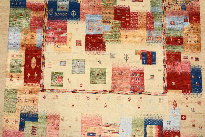 Gabbeh-tæppe - Loribaft Indus - 244 x 177 cm - flerfarvet