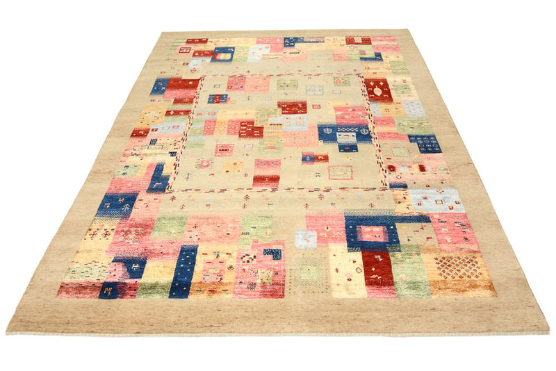 Gabbeh-tæppe - Loribaft Indus - 244 x 177 cm - flerfarvet