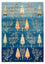 Gabbeh-tæppe - Loribaft Indus - 247 x 173 cm - havblå