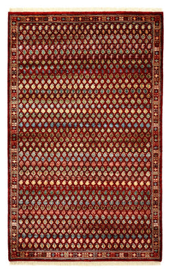 Designer tæppe - 155 x 97 cm - bordeaux rød