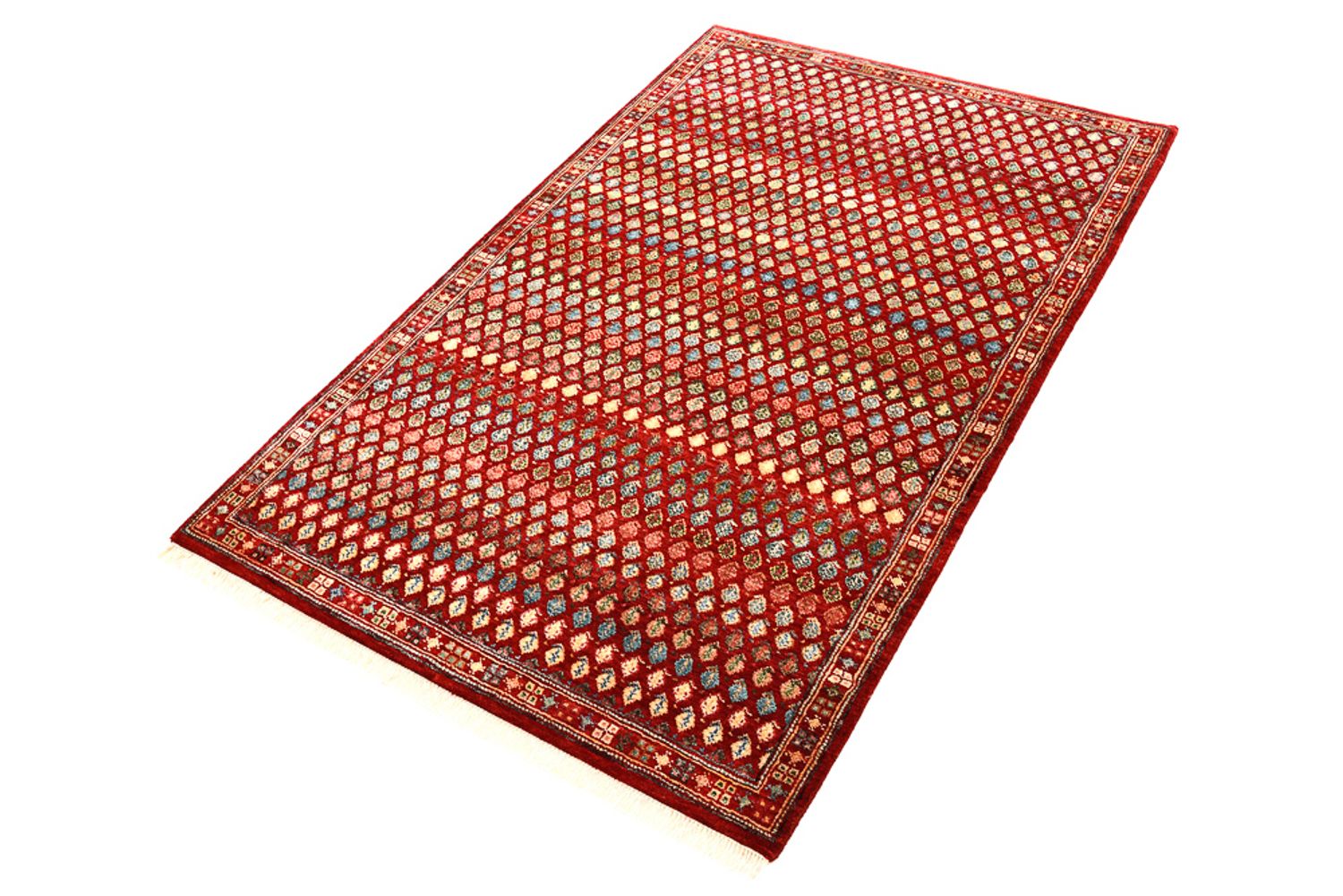 Designer tæppe - 155 x 97 cm - bordeaux rød