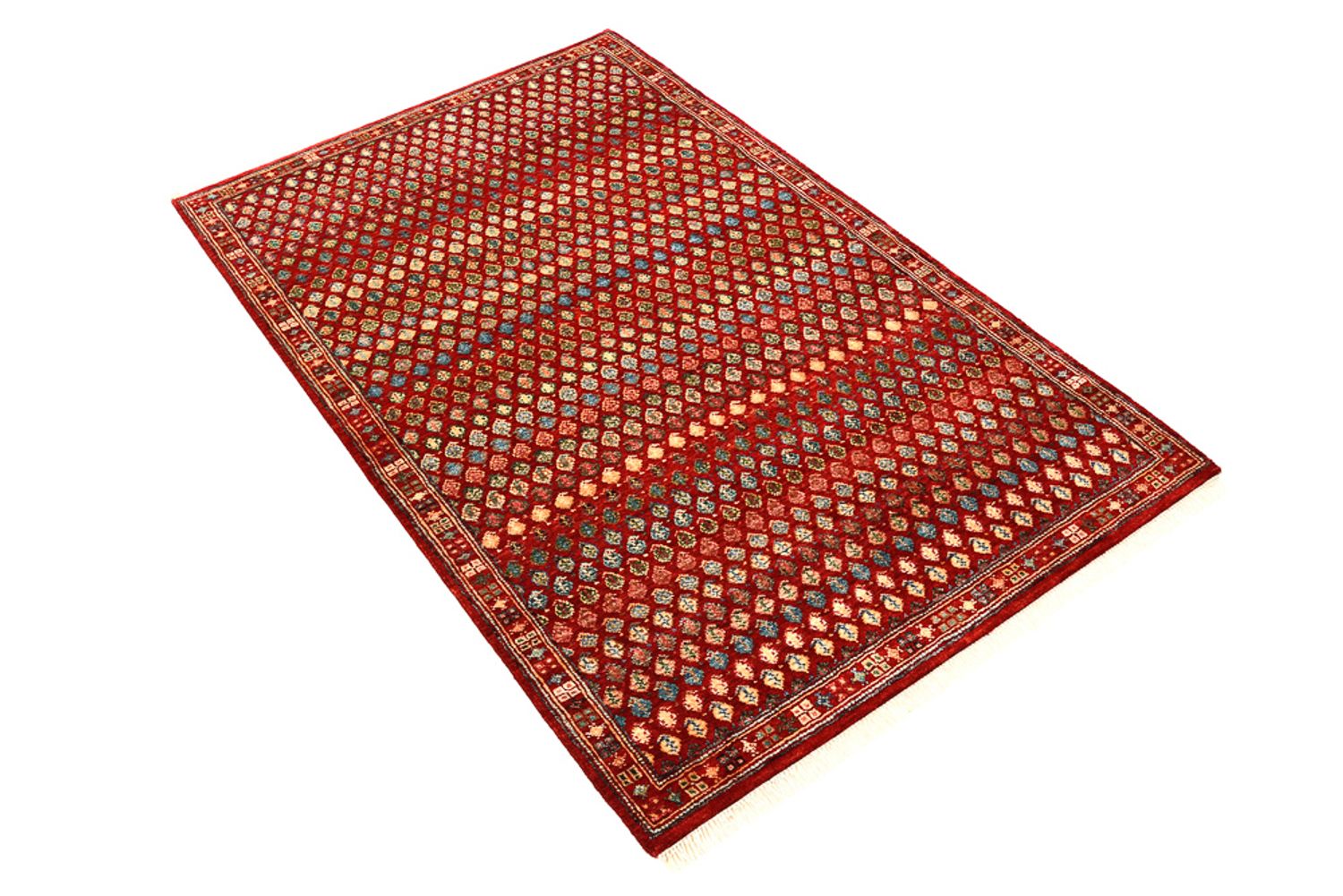 Designer tæppe - 155 x 97 cm - bordeaux rød